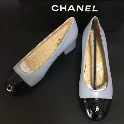 CHANEL Shallow mouth Block heel Shoes Women--039